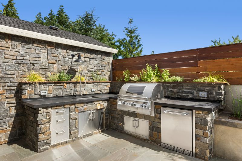 Outdoor Kitchen with Appliances